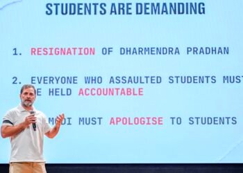 Encouraged total destruction of education system: Rahul Gandhi on PM Modi’s youth welfare remarks