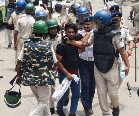 Bihar: 694 detained during student protests; 91 police injured