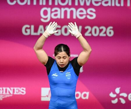 CWG 2026: Bindyarani Devi wins bronze in women’s 58kg weightlifting