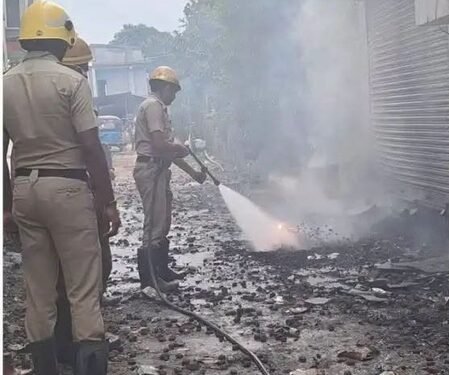 Blasts in seized illegal firecracker dump at police outpost in Bengal’s Barasat, no casualties