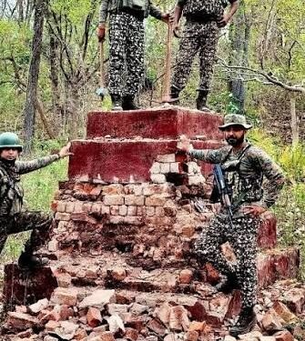 Naxal memorial demolished in Narayanpur search operation