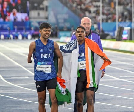 CWG 2026: HM Amit Shah hails Gavit-Basil’s historic 1-2 finish, lauds Sreeshankar