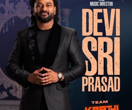 #Karthi30 makers welcome music director Devi Sri Prasad on board the unit of the film