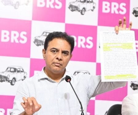 KTR threatens protest at Rahul Gandhi’s residence over ‘unfulfilled’ promises