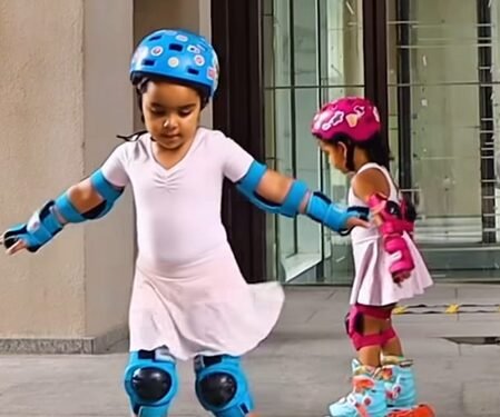 Debinna Bonnerjee reveals her daughters are learning the art of ‘getting up again’ through skating