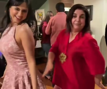 Akanksha Chamola grooves to ‘Saat Samundar Paar’ with Farah Khan, joins Mouni Roy for ‘Kajra Re’