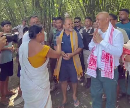 BTC Chief Hagrama Mohilary leads relief mission to flood-hit Sivasagar, distributes aid