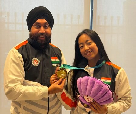 ‘This medal means a lot to me’: Ariha after winning India’s first-ever Asian gold in aerobic gymnastics