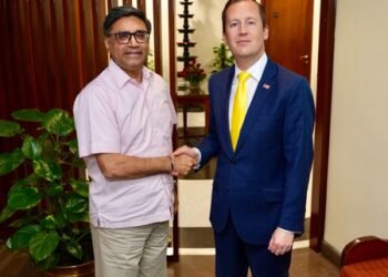 Sergio Gor meets FS Vikram Misri in Delhi