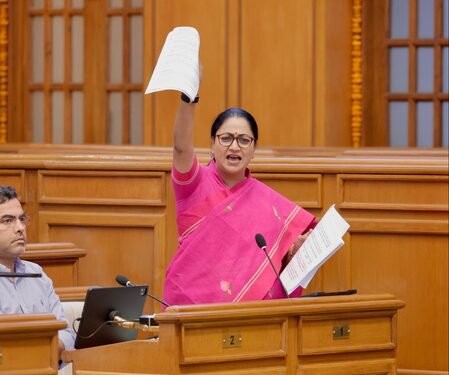 Delhi CM Rekha Gupta presents CAG report in Assembly, exposes AAP govt’s lapses