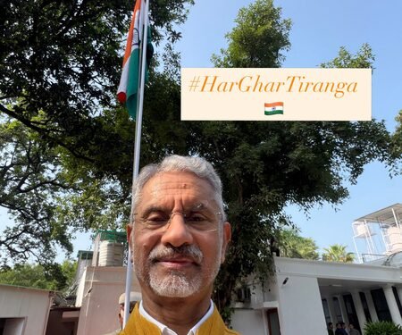 EAM Jaishankar joins ‘Har Ghar Tiranga’ campaign ahead of I-Day celebrations