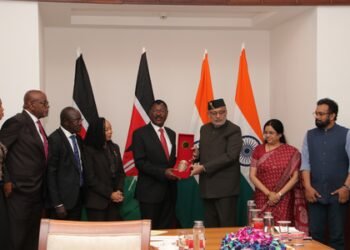 Kenyan Speaker visits India, calls on VP Radhakrishnan