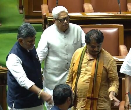 GS Patil elected K’taka Assembly Speaker; Saleem Ahmed new Council Chairman amid Oppn protest