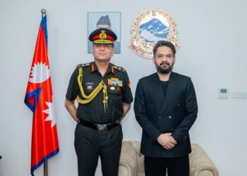 Indian Army Chief Dhiraj Seth calls on Nepal PM Balendra Shah