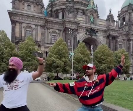 Diljit Dosanjh candidly calls Berlin’s Golden Victory Column as ‘Baby Doll Main Sone Di’, does ‘Bhangra’ on streets