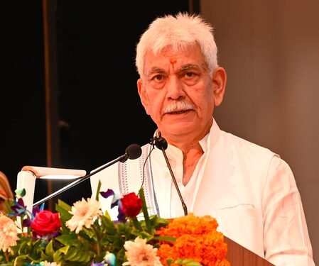 L-G Sinha urges J&K youth to find region-specific solutions, not copy foreign models