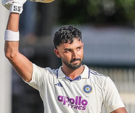 2nd Test: Padikkal hits 117 as India reach 300/5 against Sri Lanka despite Fernando’s three-for