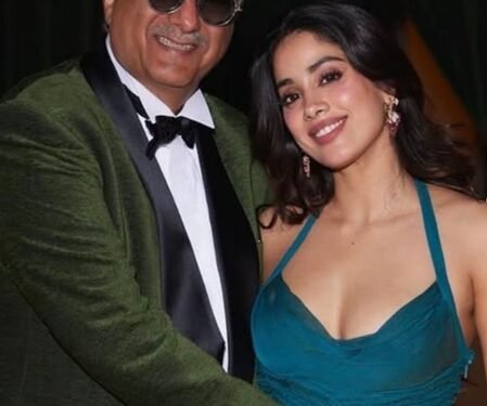 Boney Kapoor shares ‘last few weeks’ of his signature looks with daughter Janhvi Kapoor