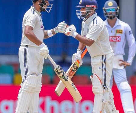 2nd Test: Pant, Jurel smash rollicking fifties, propel India to 419/6 against Sri Lanka