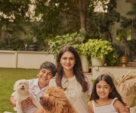 Sneha Reddy shares pictures of her ‘world’ with kids and pets, fans ask ‘Where is Allu Arjun?’