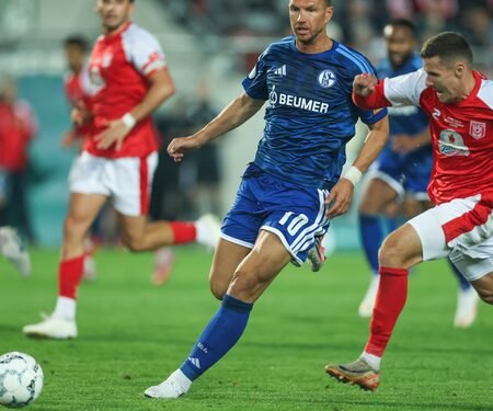 Dzeko shines as Schalke survive scare in German Cup