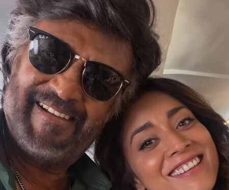 Shriya Saran meets Rajinikanth years after Sivaji: The Boss, shares selfie with ‘legend’