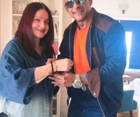 Pooja Bhatt’s brother Rahul Bhatt ties Rakhi to her, calls her his ‘protector’ on Raksha Bandhan