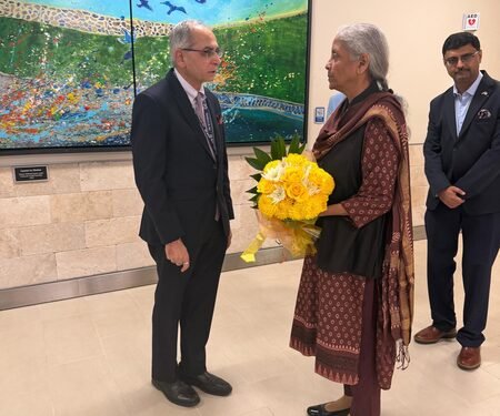 FM Sitharaman arrives for crucial G20 talks