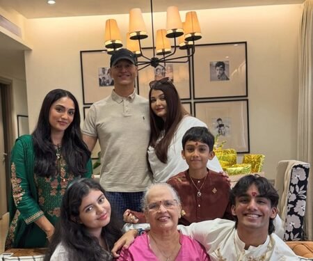 Aishwarya Rai Bachchan celebrates Rakhi with brother Aditya, Aaradhya and family, SIL shares rare pic