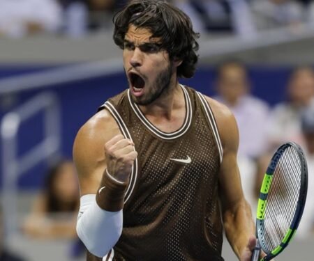 US Open: Alcaraz advances to third round after dropping first set
