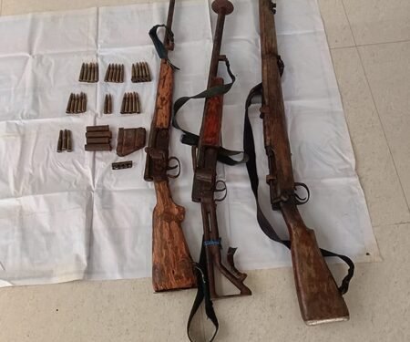 Old Naxal weapons, explosives unearthed in Chhattisgarh’s Narayanpur forest