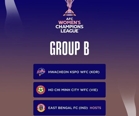 AFC Women’s Champions League: East Bengal drawn with Hwacheon KSPO, Ho Chi Minh City, in Group Stage