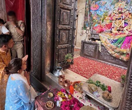 Nimrat Kaur enchanted by Brij Dhaam’s divine charm, shares Janmashtami glimpses