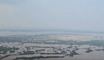 Bihar flood: Samrat Choudhary conducts aerial survey as Son barrage discharge rises