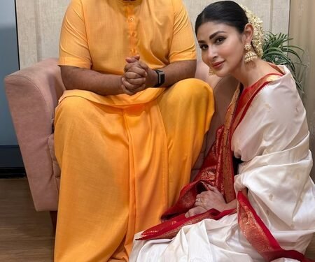 Mouni Roy shares Janmashtami glimpse with Gaur Gopal Das, says conversation left her ‘happier and more fulfilled’