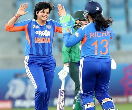 Women’s Asia Cup: Charani, Prema pick three each as India bowl out Pakistan for just 55