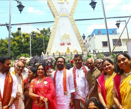Union Minister Kishan Reddy unveils ‘Ahimsa Stambh’ in Hyderabad
