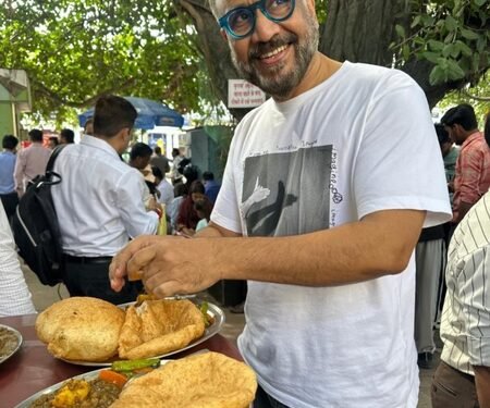 Anubhav Sinha digs into chole bhature on Delhi visit: First thing you do is this