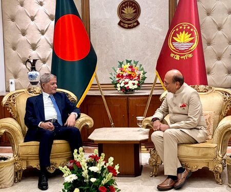 Indian envoy Trivedi, Bangladesh President Alamgir emphasise importance of strengthening ties