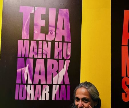Swaroop Sampat flaunts Paresh Rawal’s iconic ‘Mark idhar hai’ dialogue from Salman Khan-Aamir Khan’s ‘Andaz Apna Apna’