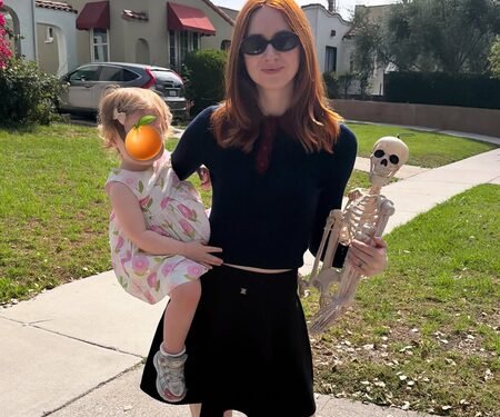 Karen Gillan says daughter’s skeleton obsession has her ‘walking around’ with bones