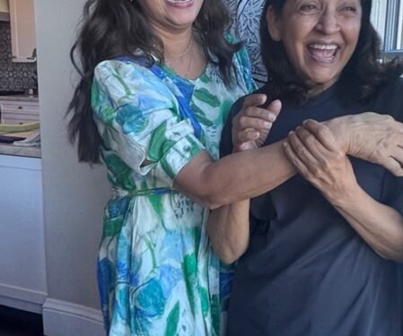 Deepti Naval meets Ashwini Bhave at her California home during US tour, says ‘creating memories again’