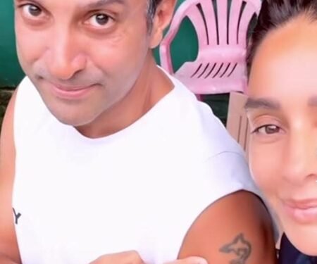 Shibani Akhtar gets a matching tattoo as husband Farhan Akhtar, asks ‘Cute or creepy?’