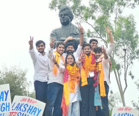 ‘Jhooth Ki Goonj’ couldn’t reverberate in DU: BJP hails ABVP sweep in DUSU polls