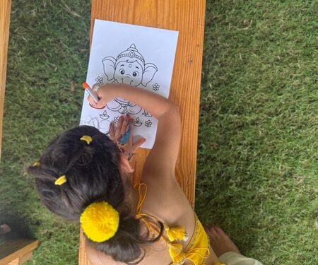 Alia Bhatt’s Ganpati glimpses include little Raha drawing Bappa