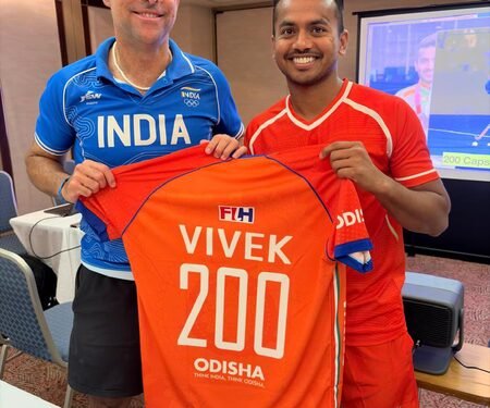 Vivek Sagar Prasad completes 200 international appearances for India