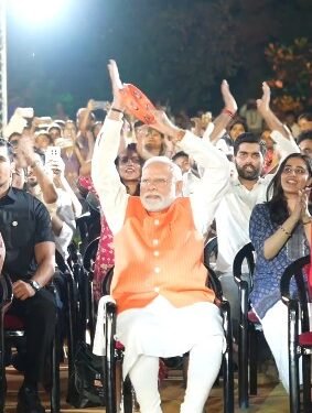 PM Modi attends ‘Bhajan Clubbing’ programme in Delhi