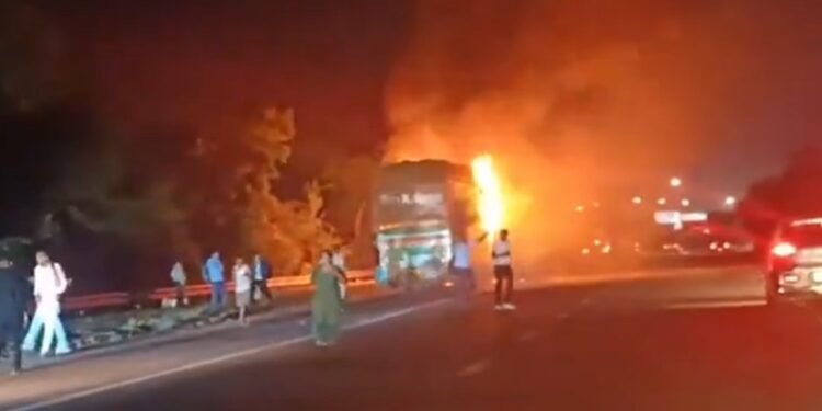 Greater Noida bus fire: 9 killed after sleeper bus catches fire on Yamuna Expressway