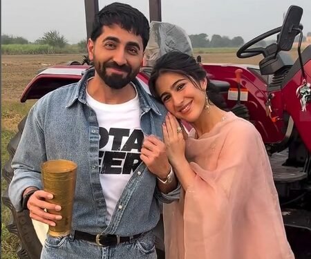 Ayushmann Khurrana enjoys lassi as Sara Ali Khan embraces Punjabi culture