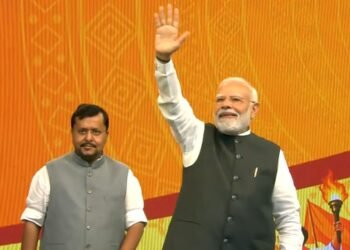 PM Modi receives warm welcome at ‘Viksit Bharat Sankalp Sabha’; Nabin hails his resolve to serve people